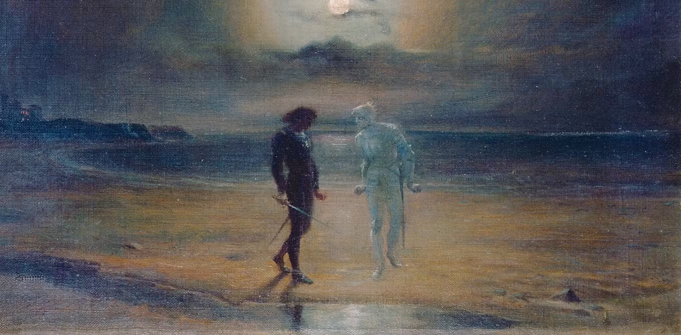 Hamlet and the Ghost by Frederick James Shields
